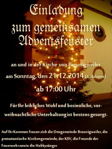 Gemeinsames Adventsfenster